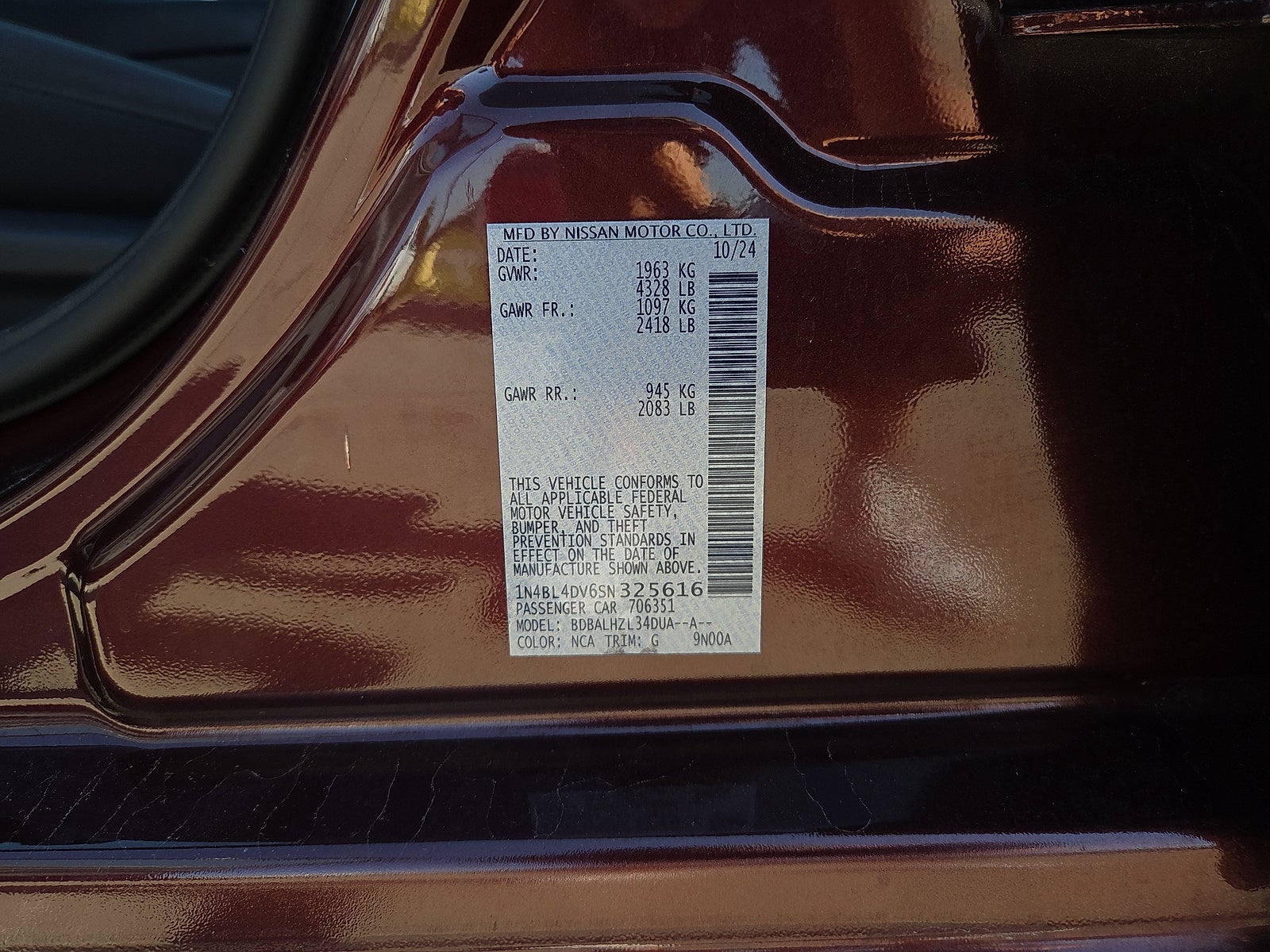 2025 Nissan Altima SV