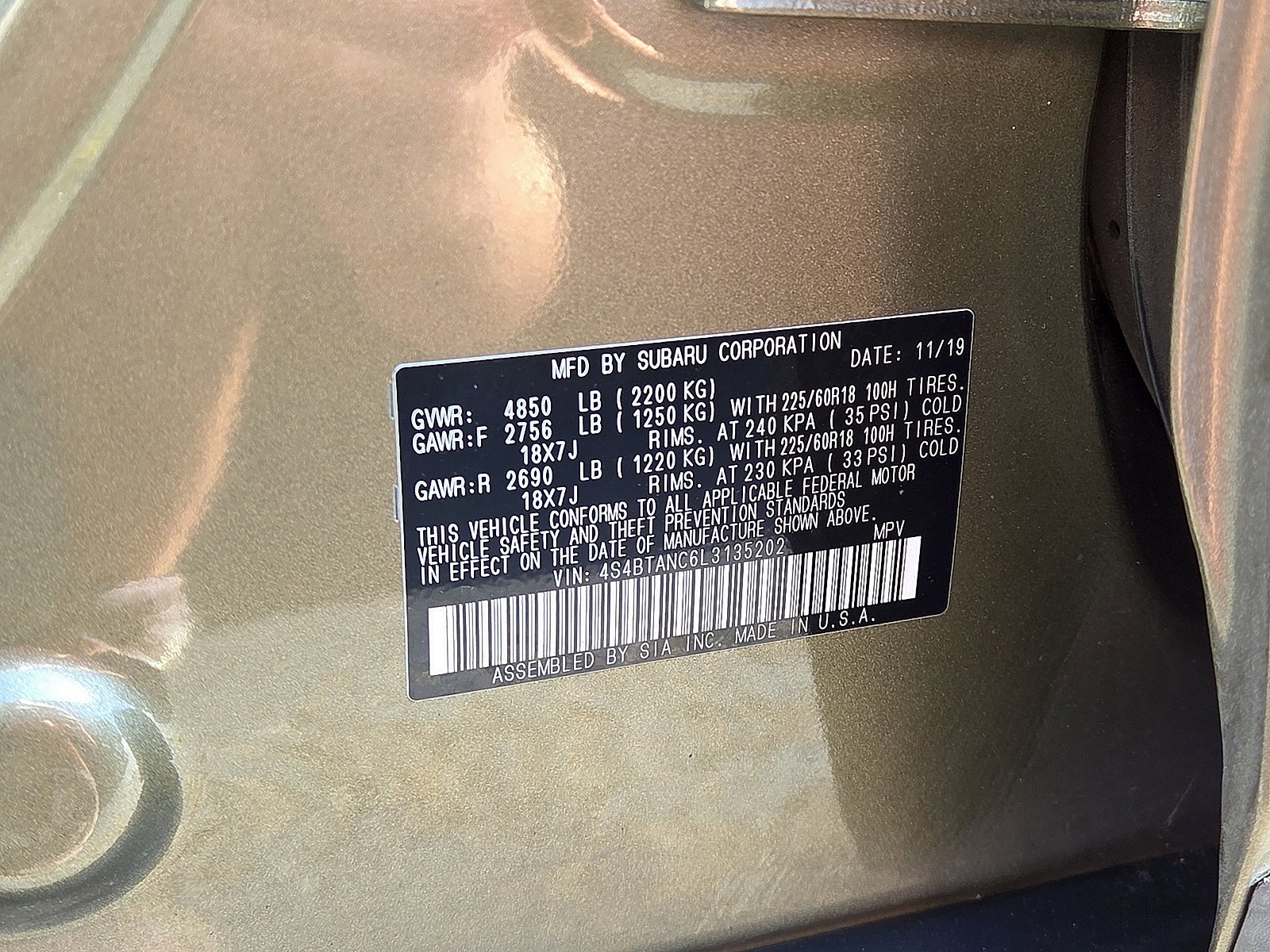2020 Subaru Outback Limited
