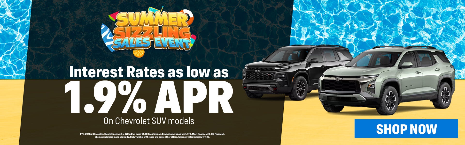 SUV Summer Sizzling Sales Event